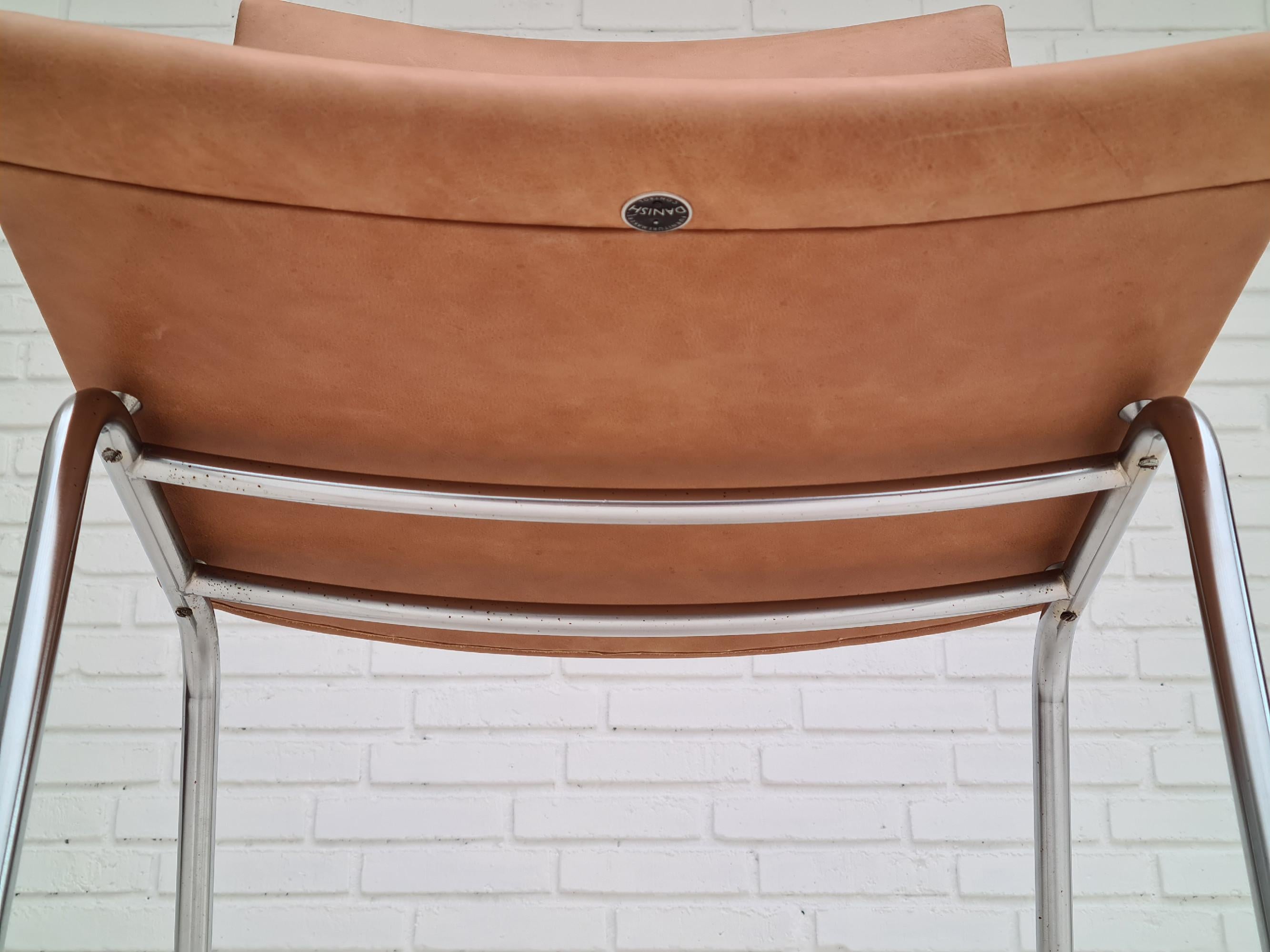 60s, Danish Design by H.J.Wegner, Chair Ap38, Completely Restored, Leather For Sale 9