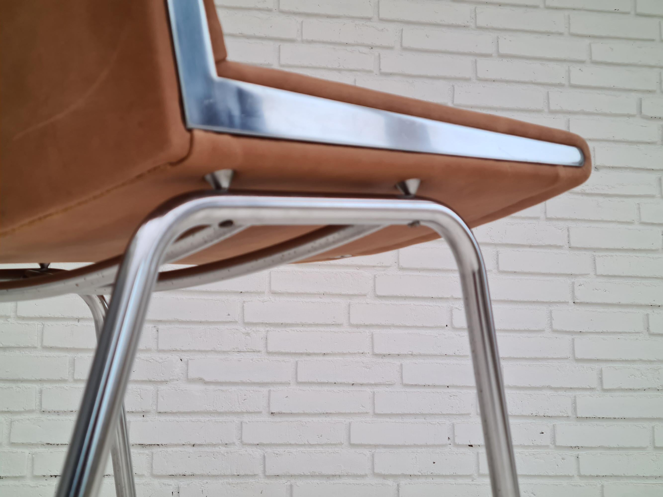 Scandinavian Modern 60s, Danish Design by H.J.Wegner, Chair Ap38, Completely Restored, Leather For Sale