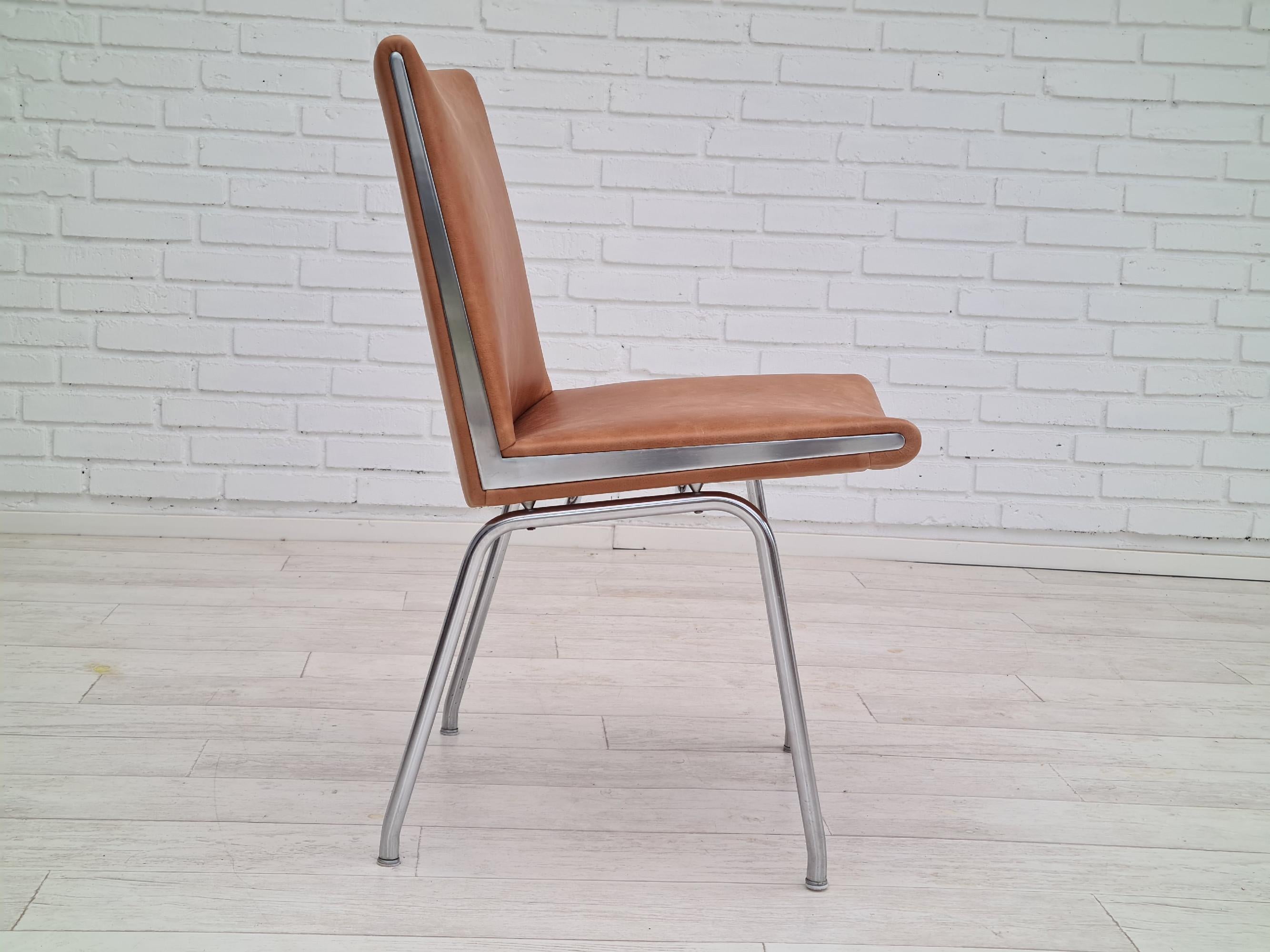 60s, Danish Design by H.J.Wegner, Chair Ap38, Completely Restored, Leather For Sale 2