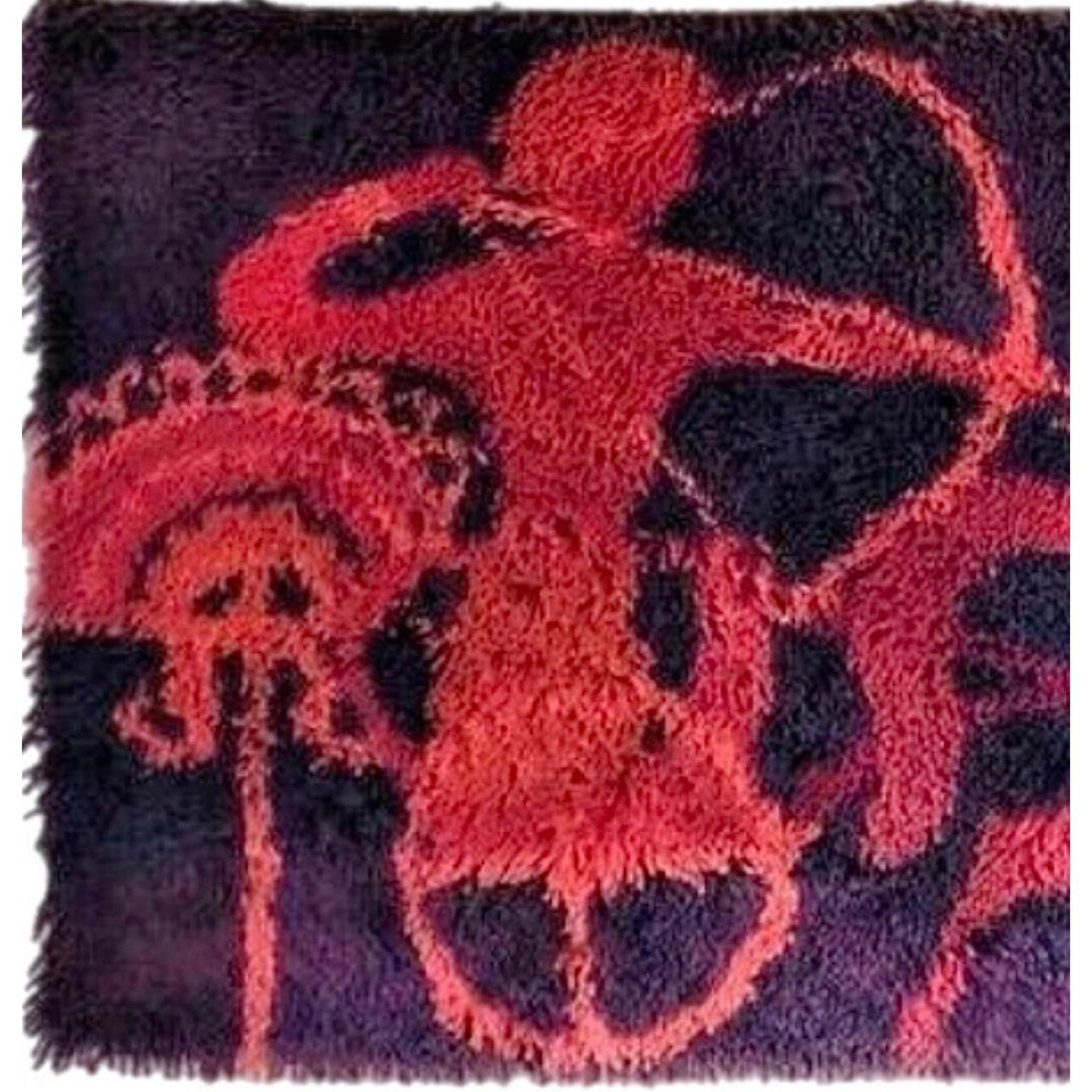 60s Danish Modern Etruscan Ege Rya Rug Tibor Reich Horses Chariots Wall Hanging Danés en venta