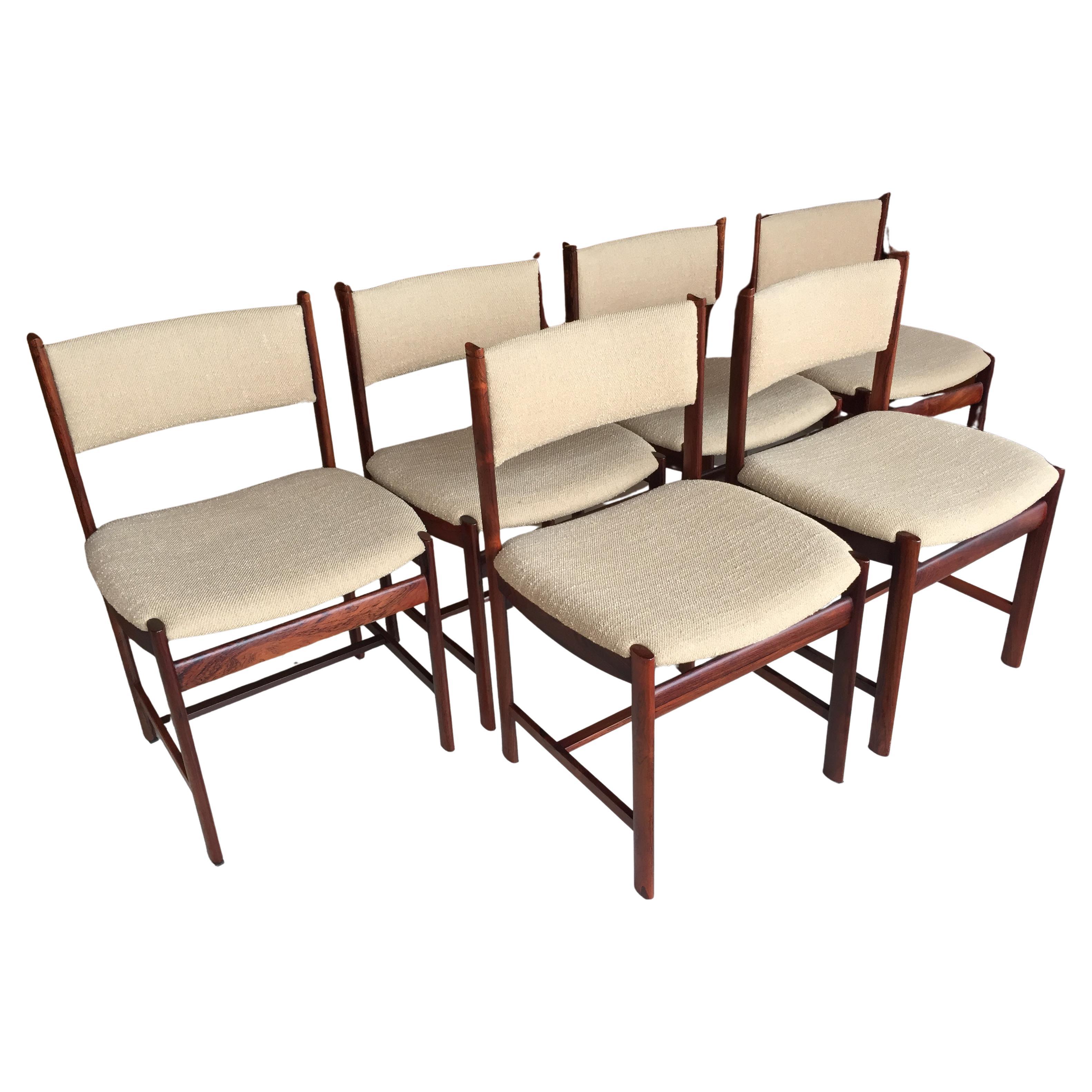 60s Danish Rosewood dining Chairs Set of 6