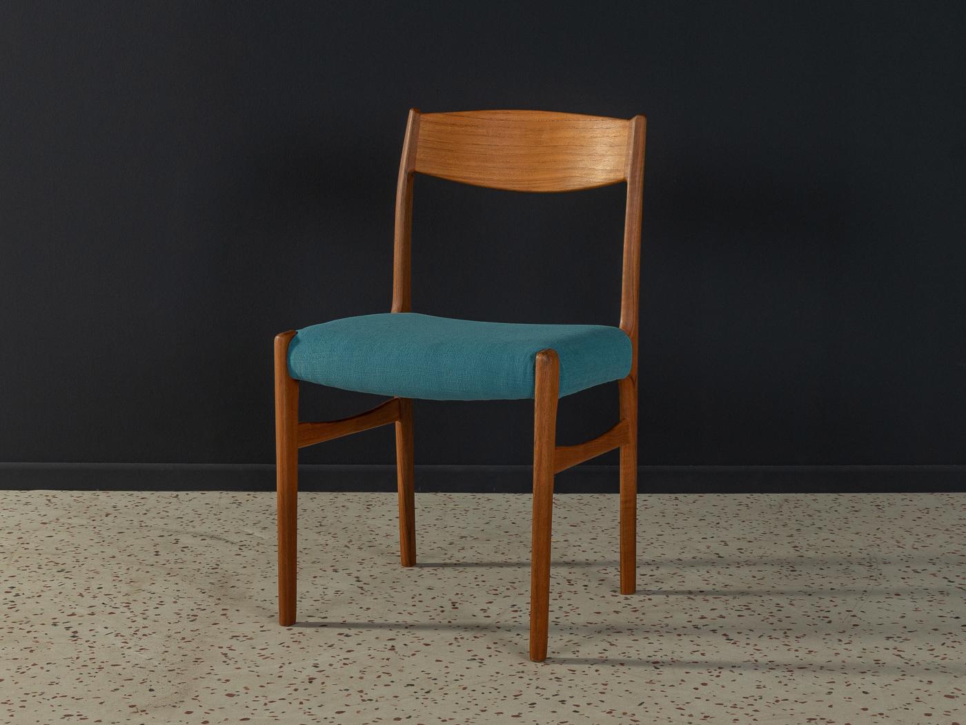 60s Dining Chairs by Arne Vodder for Sibast In Good Condition In Neuss, NW