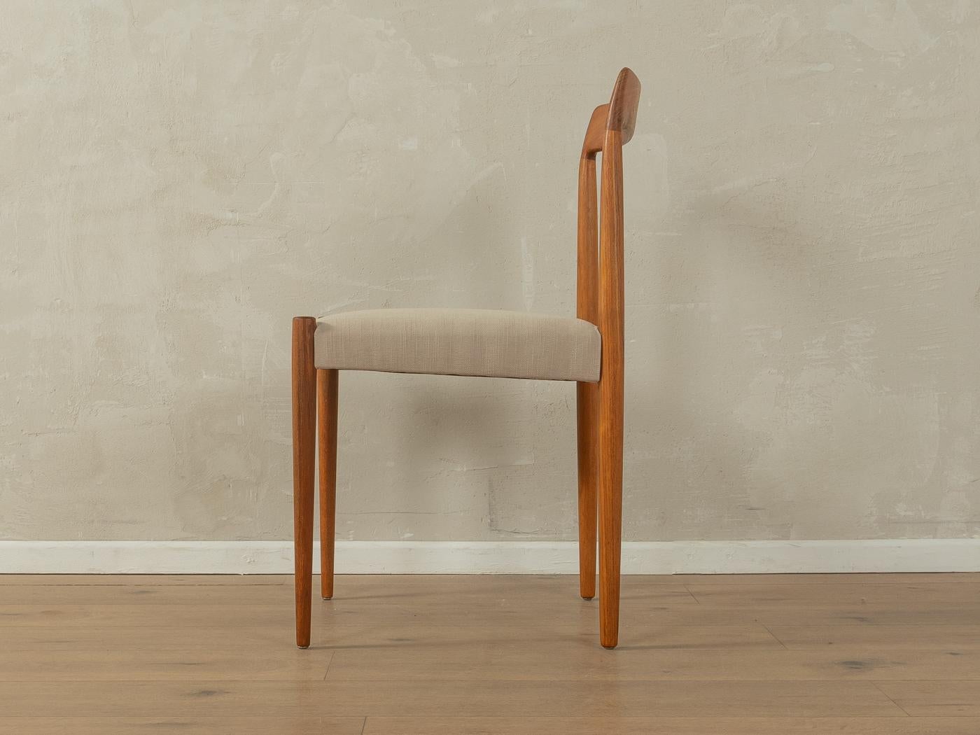 Mid-Century Modern Chaises de salle à manger des années 60, Lübke en vente