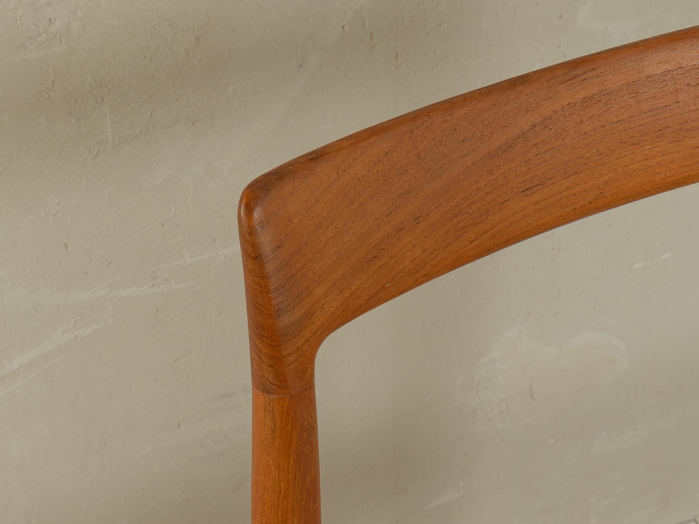 Tissu Chaises de salle à manger des années 60, Lübke en vente