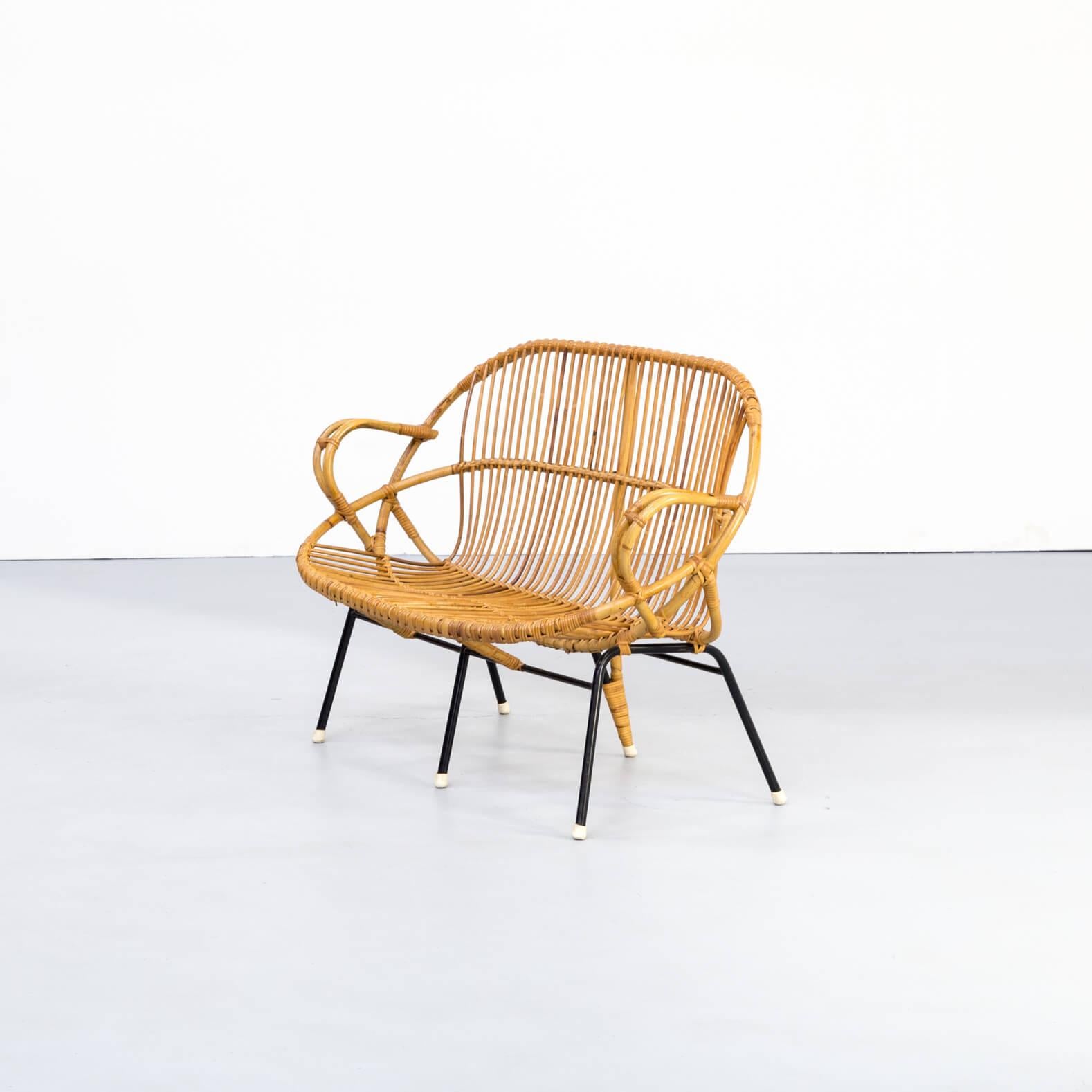 1960s Dirk Van Sliedregt Sofa Fauteuil, Table, Chair Set/4 1