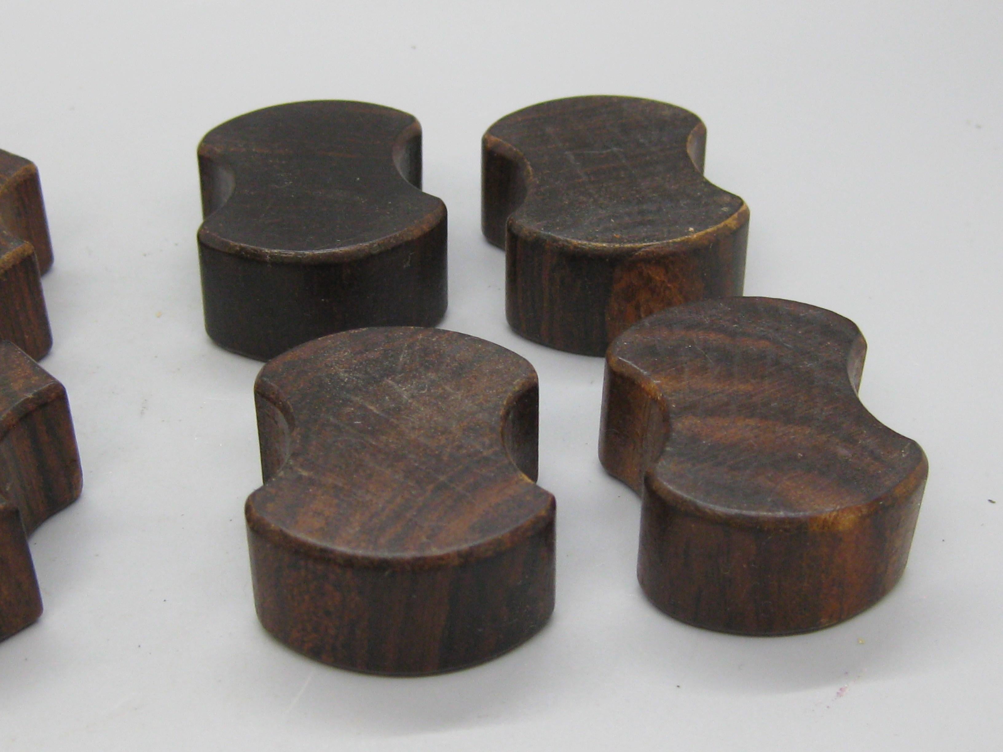 60's Don S Shoemaker for Senal Carved Rosewood Tic-tac-toe Game Mexico Sculpture For Sale 11