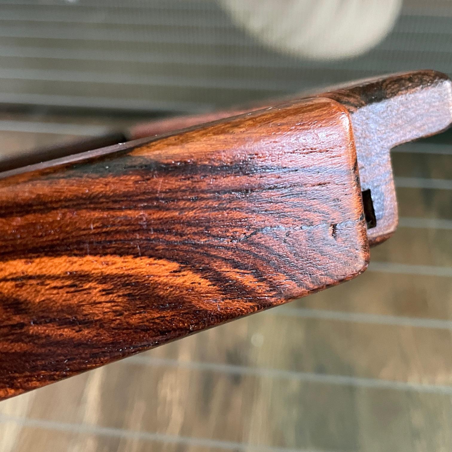 60s Don Shoemaker Bandeja Madera dura mexicana exótica Diamante Motivo geométrico Artesano en venta 5