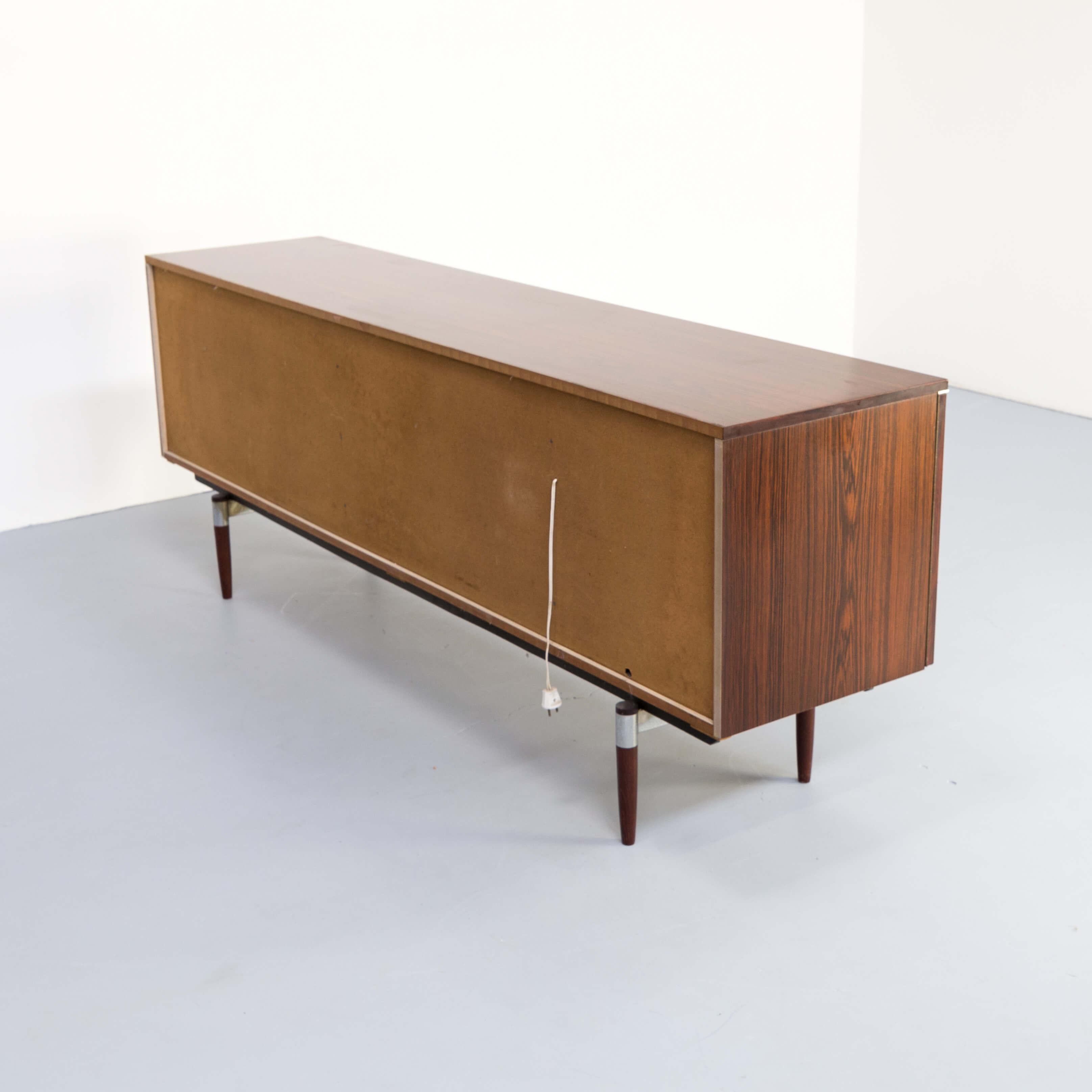 1960s Dutch Modernist Design Rosewood Veneer Sideboard For Sale 6