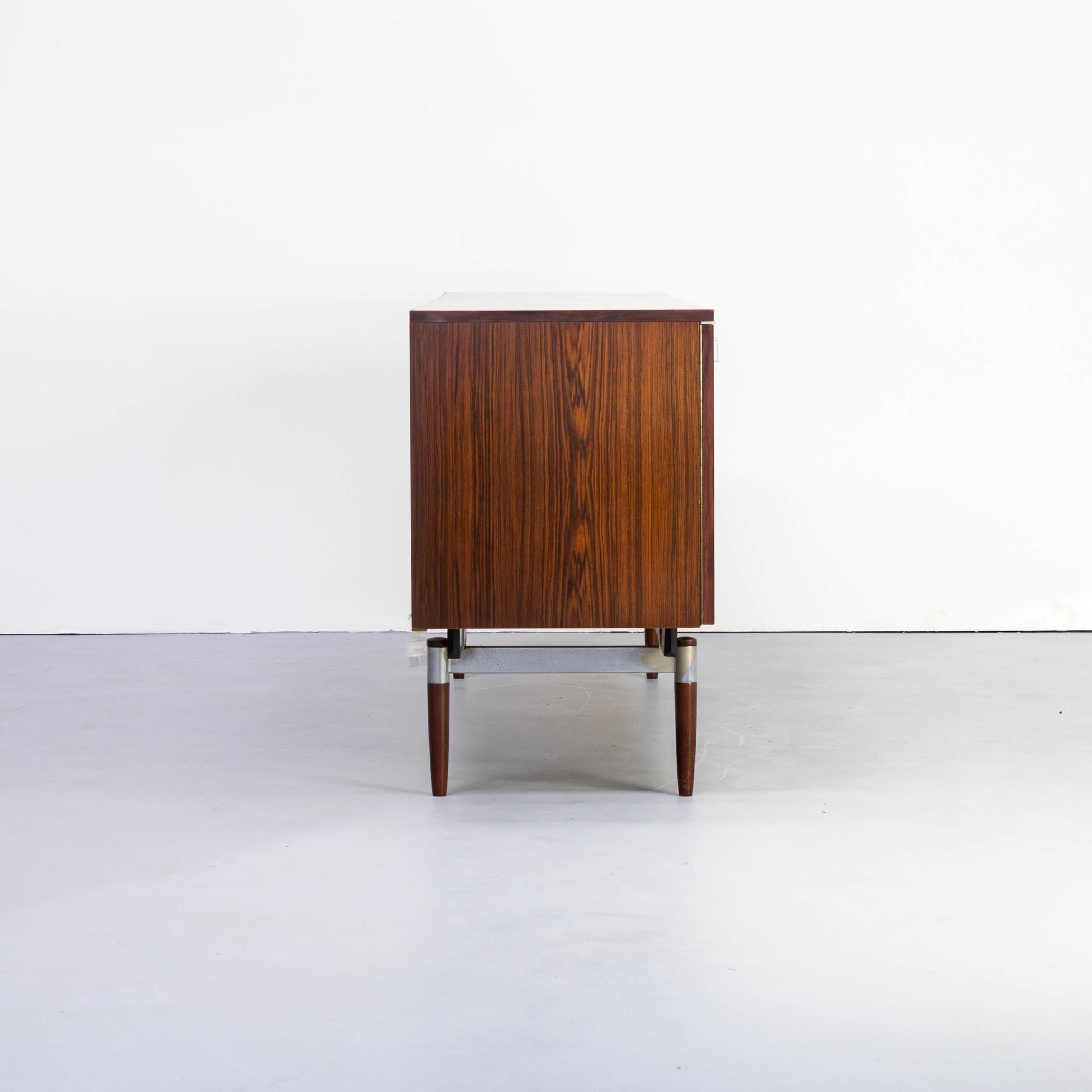 1960s Dutch Modernist Design Rosewood Veneer Sideboard For Sale 3