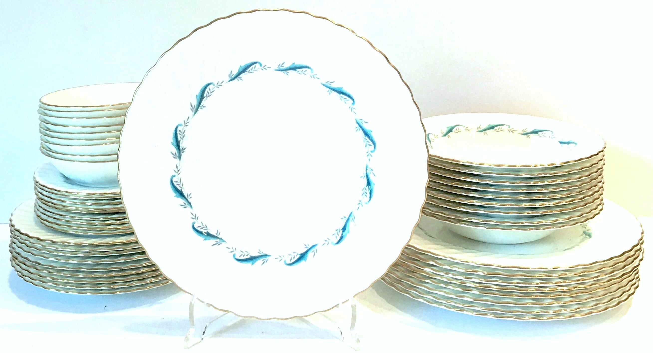 1960'S English bone china dinnerware set of 45 pieces in the 