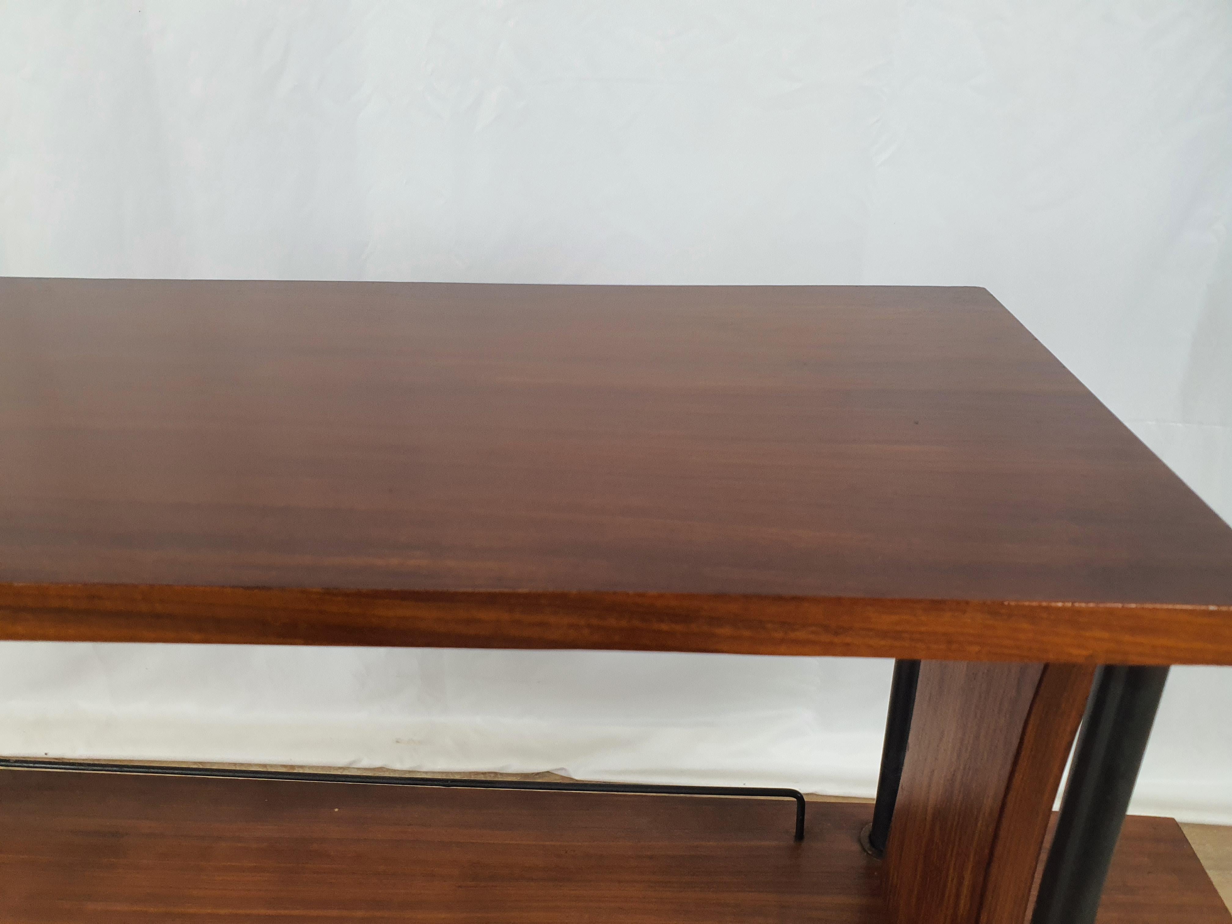 Brass 1960s Entrance Furniture in Teak
