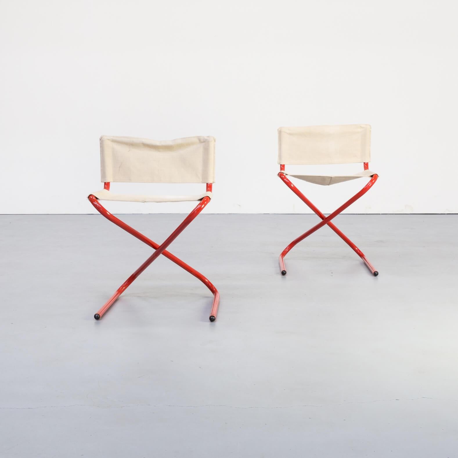 Danish 1960s Erik Magnussen ‘c-chair’ Foldable for Torben Orskov Set of 2 For Sale