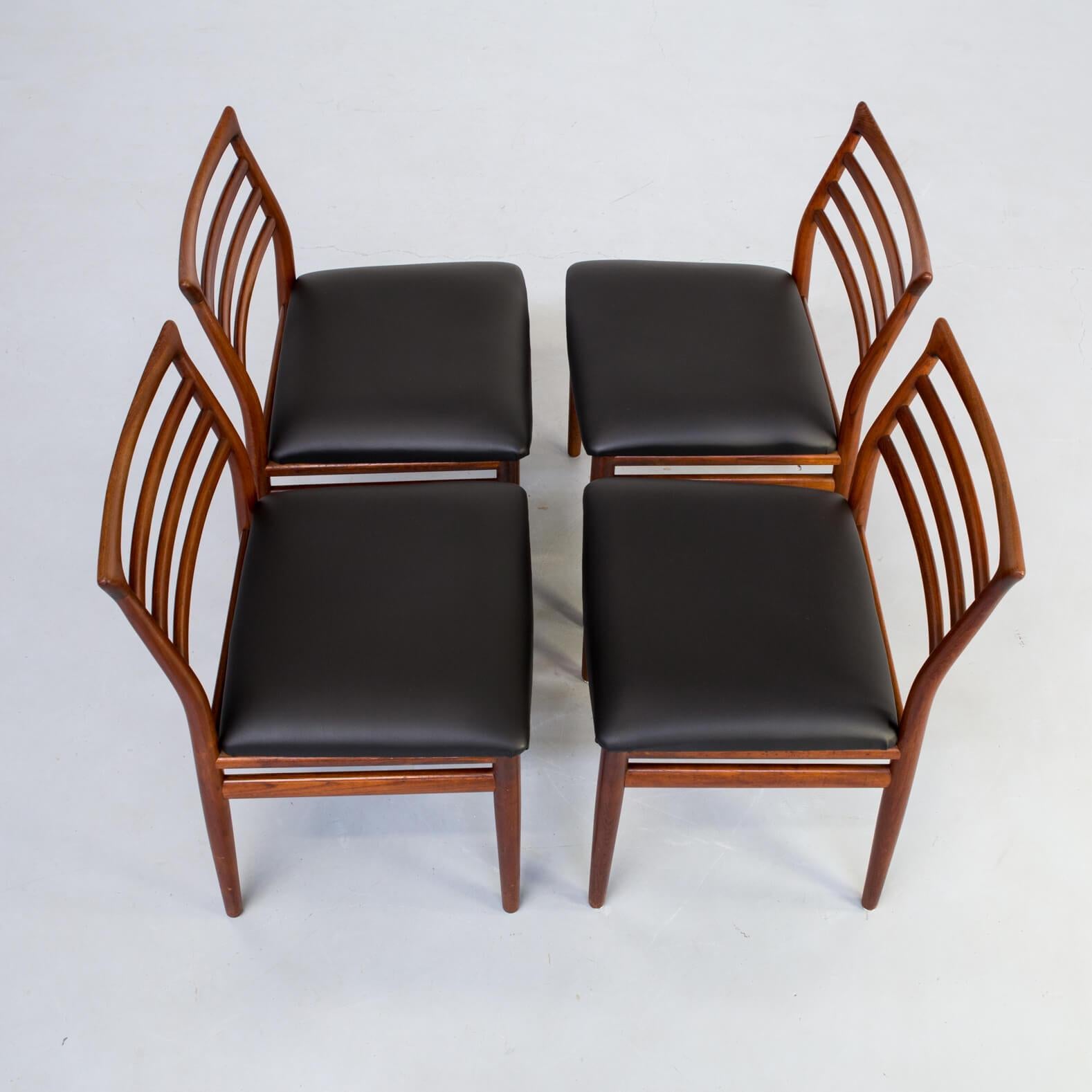 1960s Erling Torvits Dining Chair for Sorø Stolefabrik Set of 4 For Sale 2