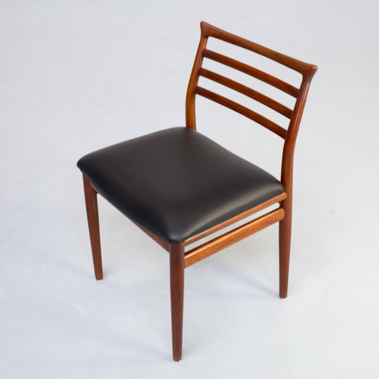 1960s Erling Torvits Dining Chair for Sorø Stolefabrik Set of 4 For Sale 5