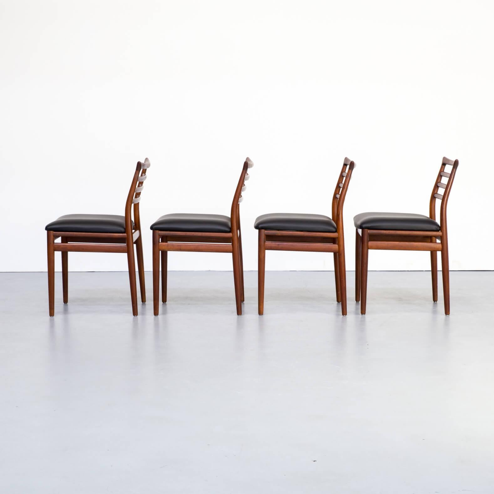 Mid-Century Modern 1960s Erling Torvits Dining Chair for Sorø Stolefabrik Set of 4 For Sale