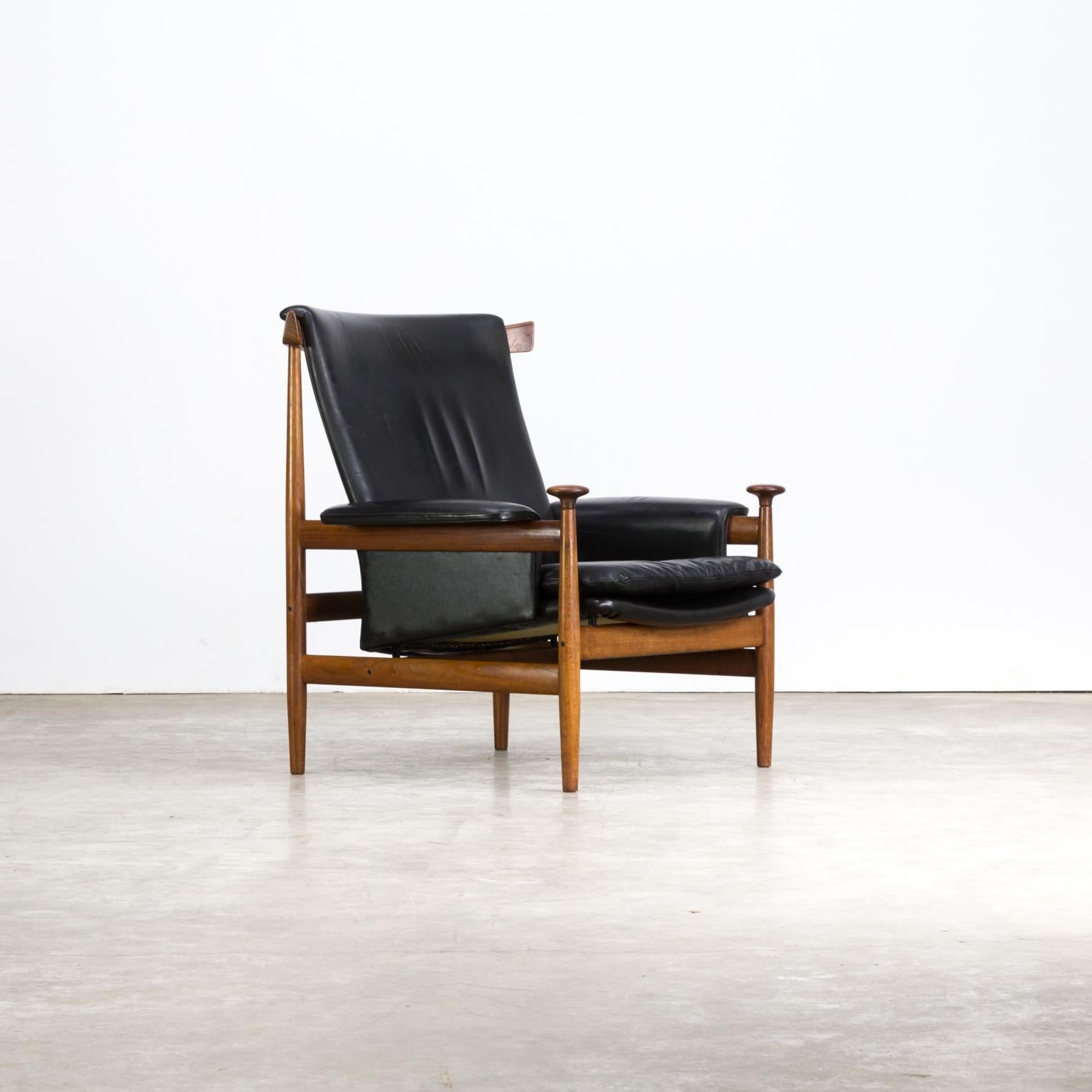 Danish 1960s Finn Juhl ‘Bwana Model 152’ Lounge Chair for France & Son For Sale