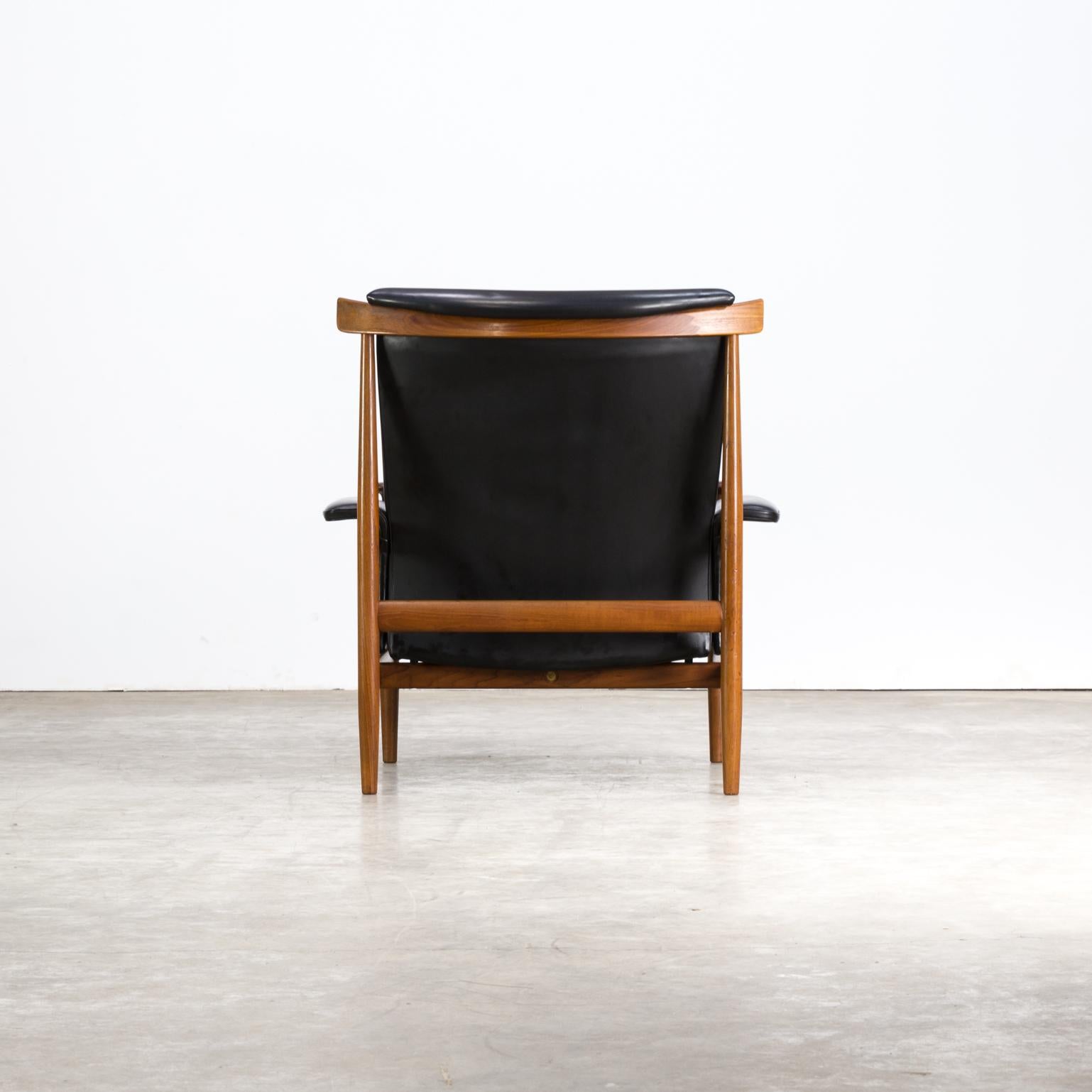Mid-20th Century 1960s Finn Juhl ‘Bwana Model 152’ Lounge Chair for France & Son For Sale