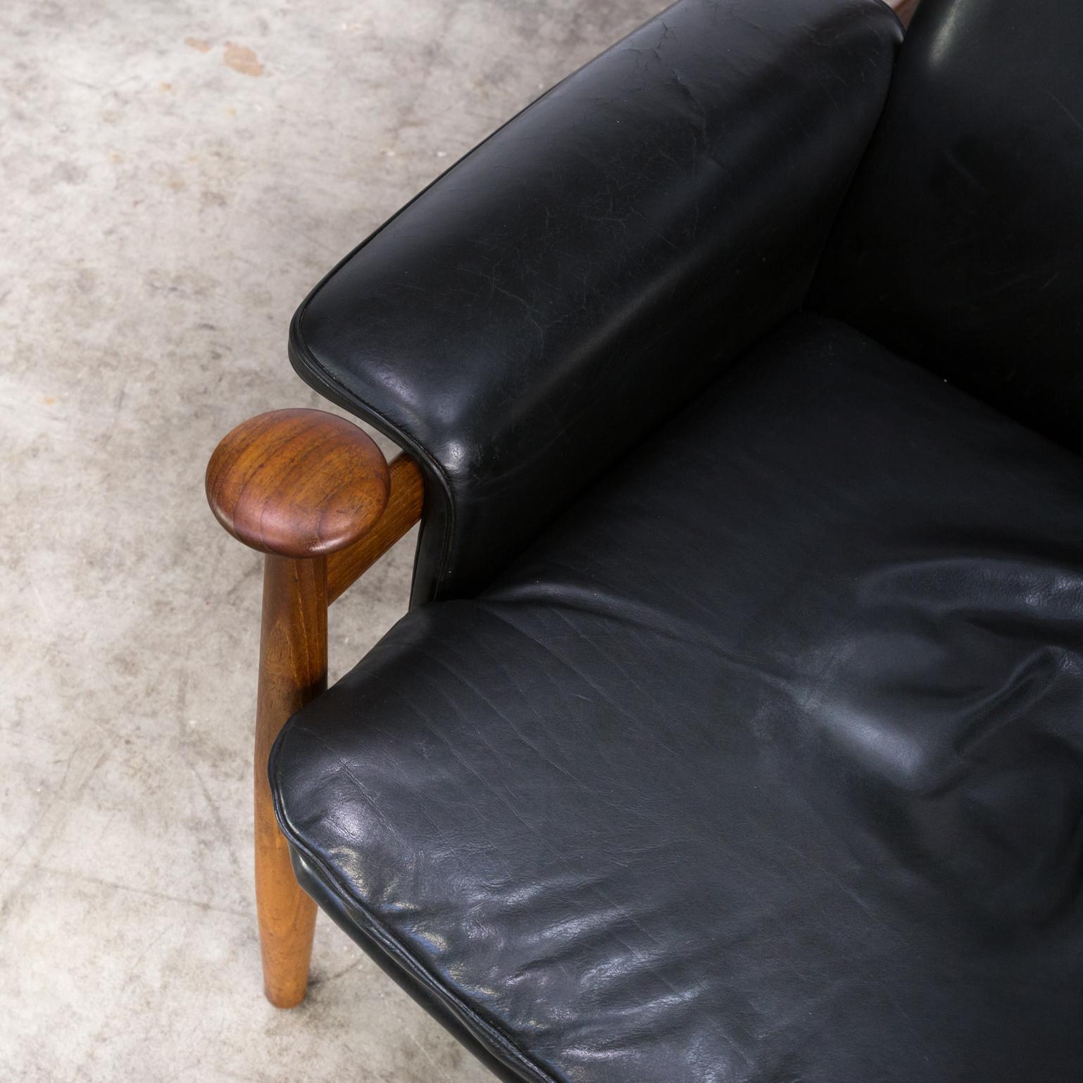 1960s Finn Juhl ‘Bwana Model 152’ Lounge Chair for France & Son For Sale 3