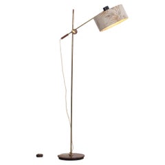 Retro 60s Floor Lamp with Adjustable Height and Position Lampshade