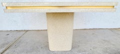 60's Formica Pedestal Dining Game Table
