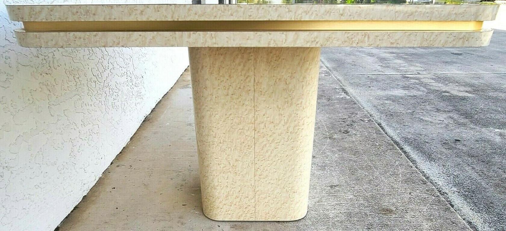 60's Formica Pedestal Dining Game Table In Good Condition For Sale In Lake Worth, FL
