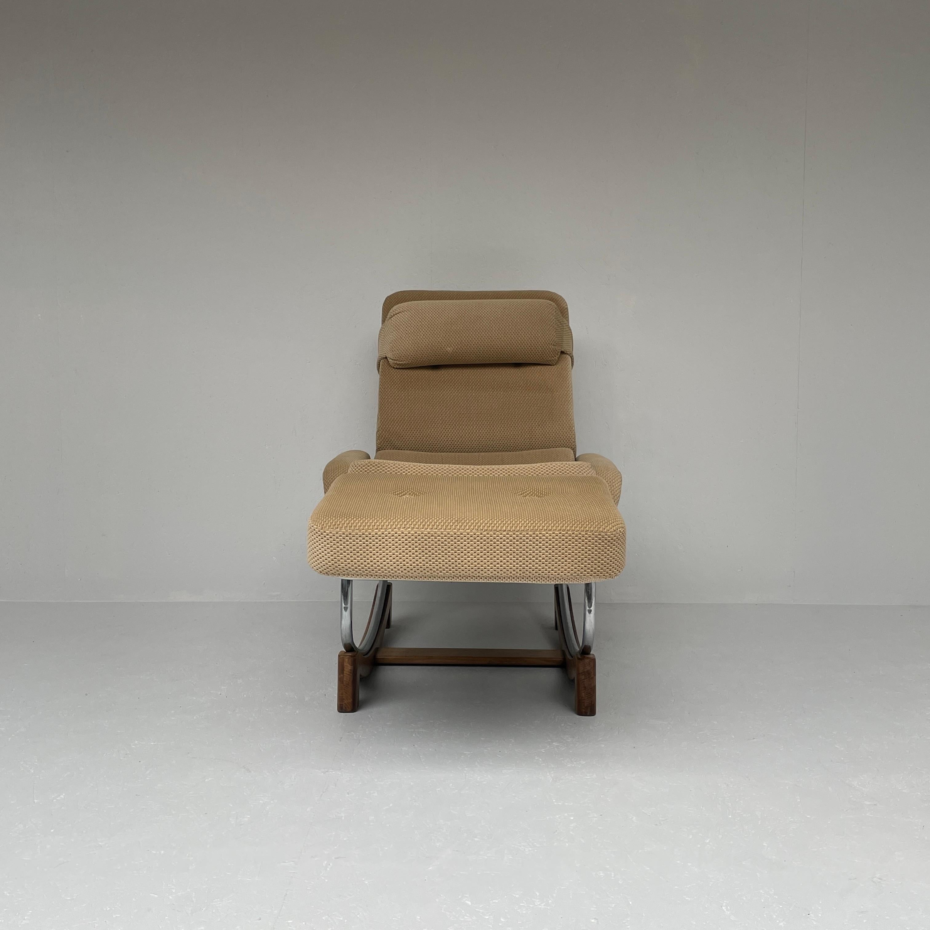 Mid-20th Century 60s French Lounge Chair by Lama Furniture