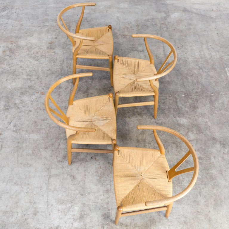 1960s Hans Wegner Ch24 Wishbone Chairs For Carl Hansen And Son For Sale At 1stdibs
