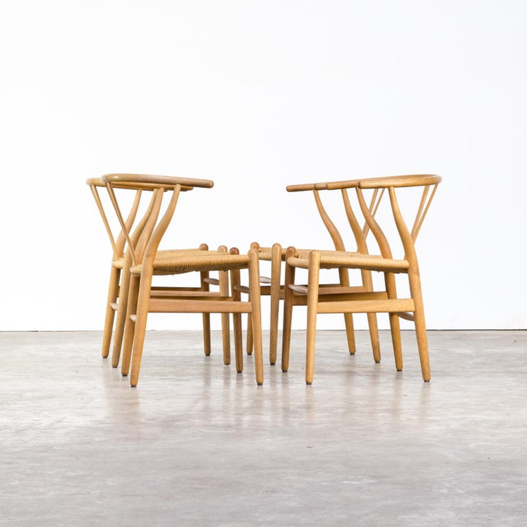 1960s Hans Wegner Ch24 Wishbone Chairs For Carl Hansen And Son For Sale At 1stdibs
