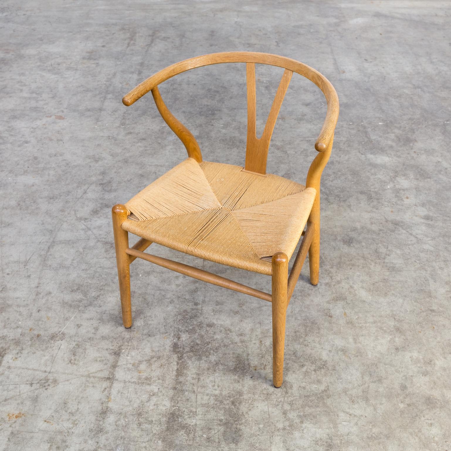Wicker 1960s Hans Wegner ‘CH24’ Wishbone Chairs for Carl Hansen & Son For Sale