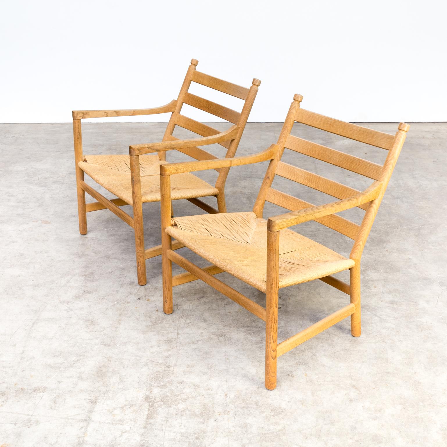 Mid-20th Century 1960s Hans Wegner ‘CH44’ fauteuils for Carl Hansen & Søn For Sale
