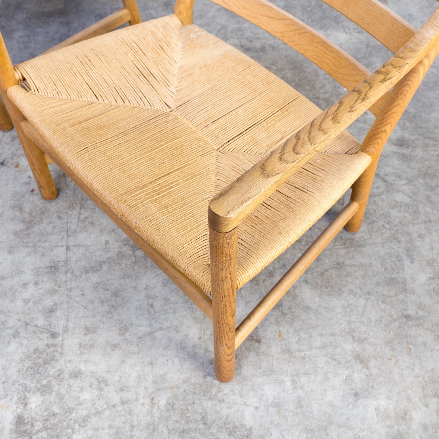 Wicker 1960s Hans Wegner ‘CH44’ fauteuils for Carl Hansen & Søn For Sale