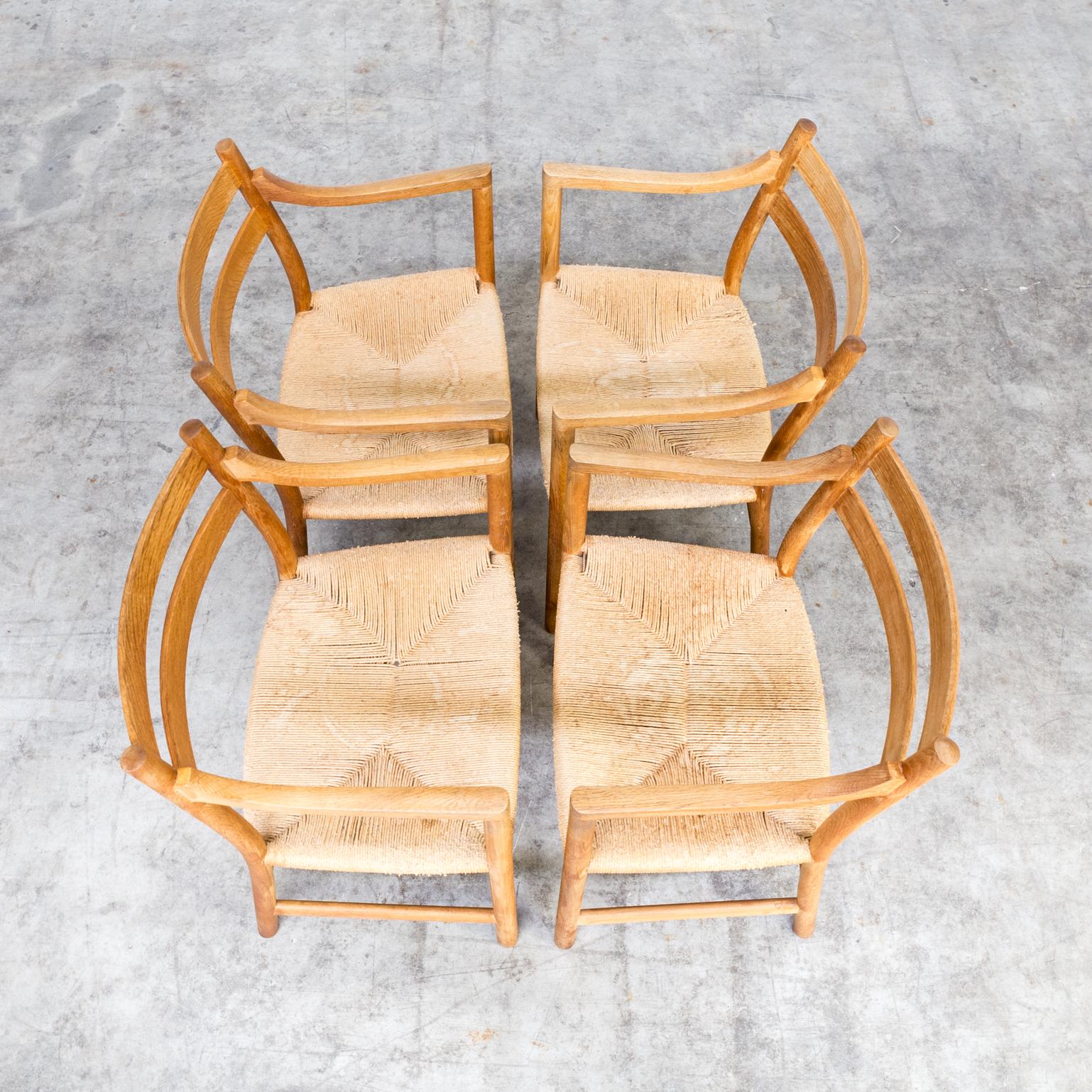 1960s Hans Wegner ‘CH46’ Chair for Carl Hansen & Son, Set of 4 For Sale 4