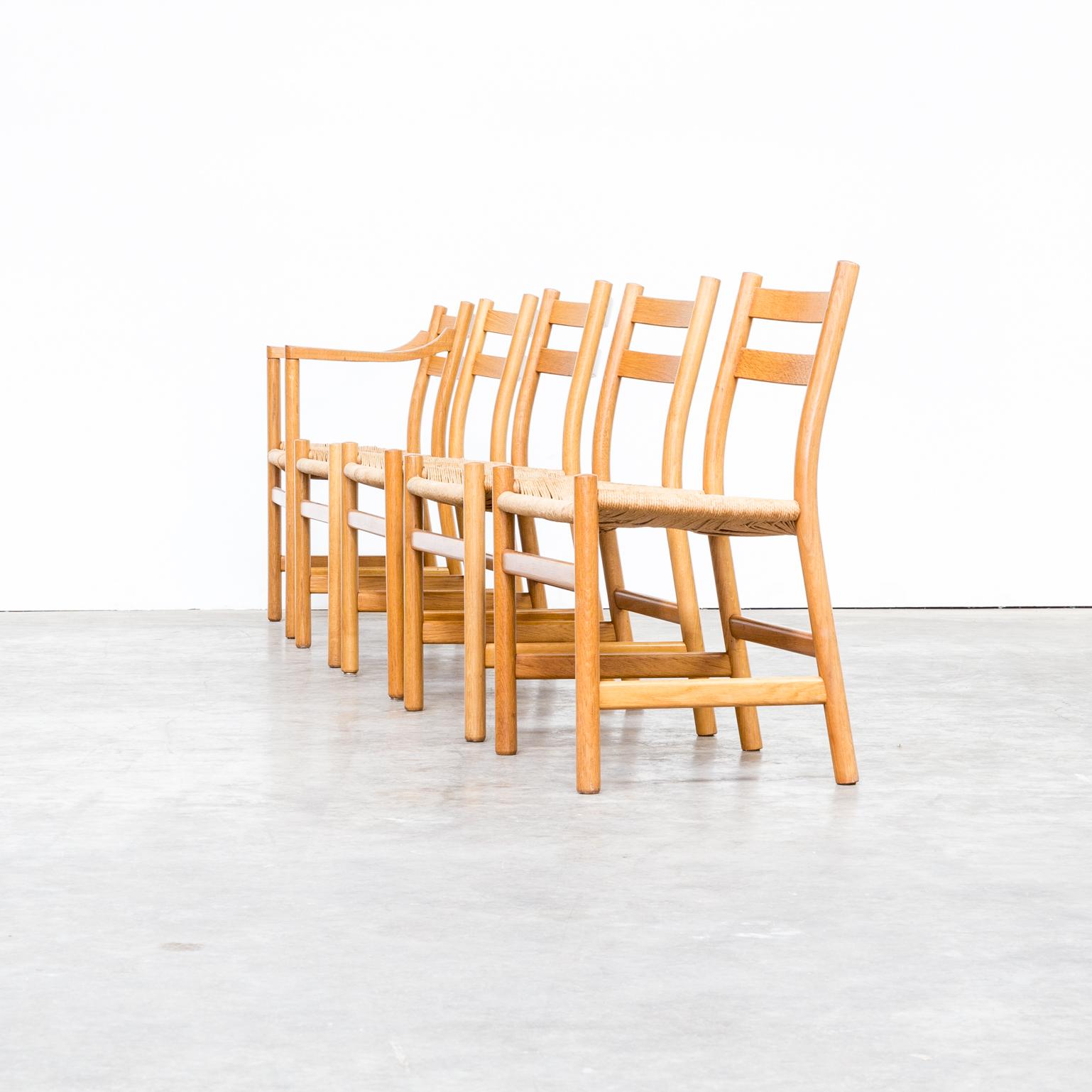 1960s Hans Wegner ‘CH47’ chairs and ‘CH46’ chair for Carl Hansen & Son set of 5.
