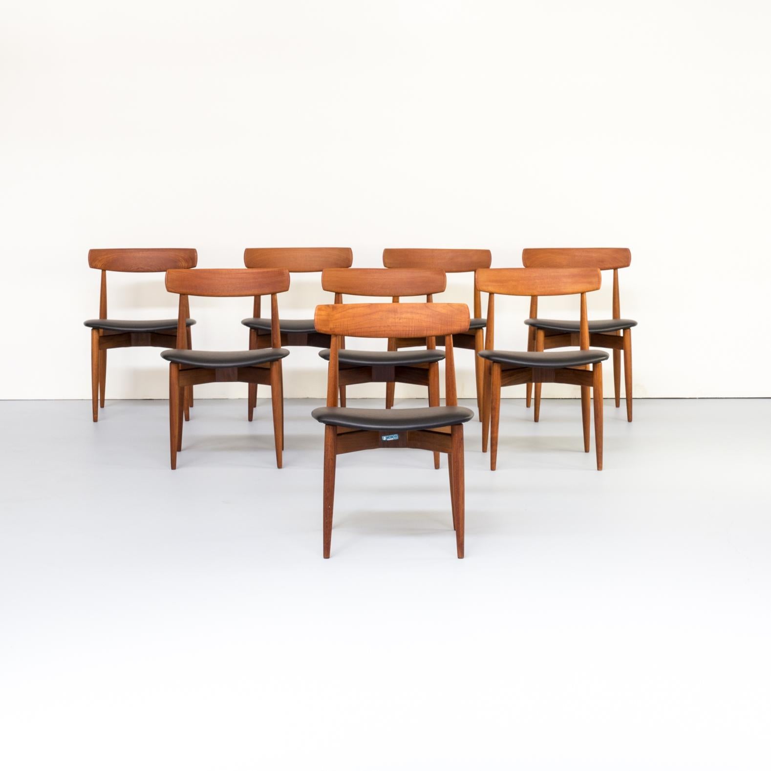 1960s Henry W. Klein Teak Dining Chair for Bramin, Set of 8 (Dänisch) im Angebot