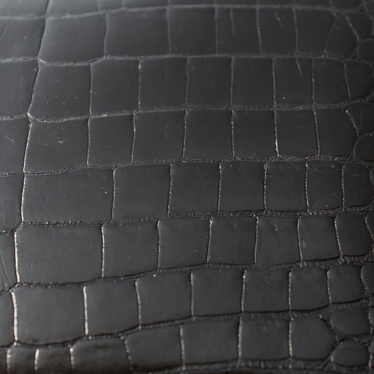 Women's 60's Hermès Black Crocodile Bag
