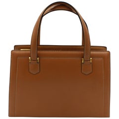 60's Hermes Vintage Pullman Brown Leather Bag