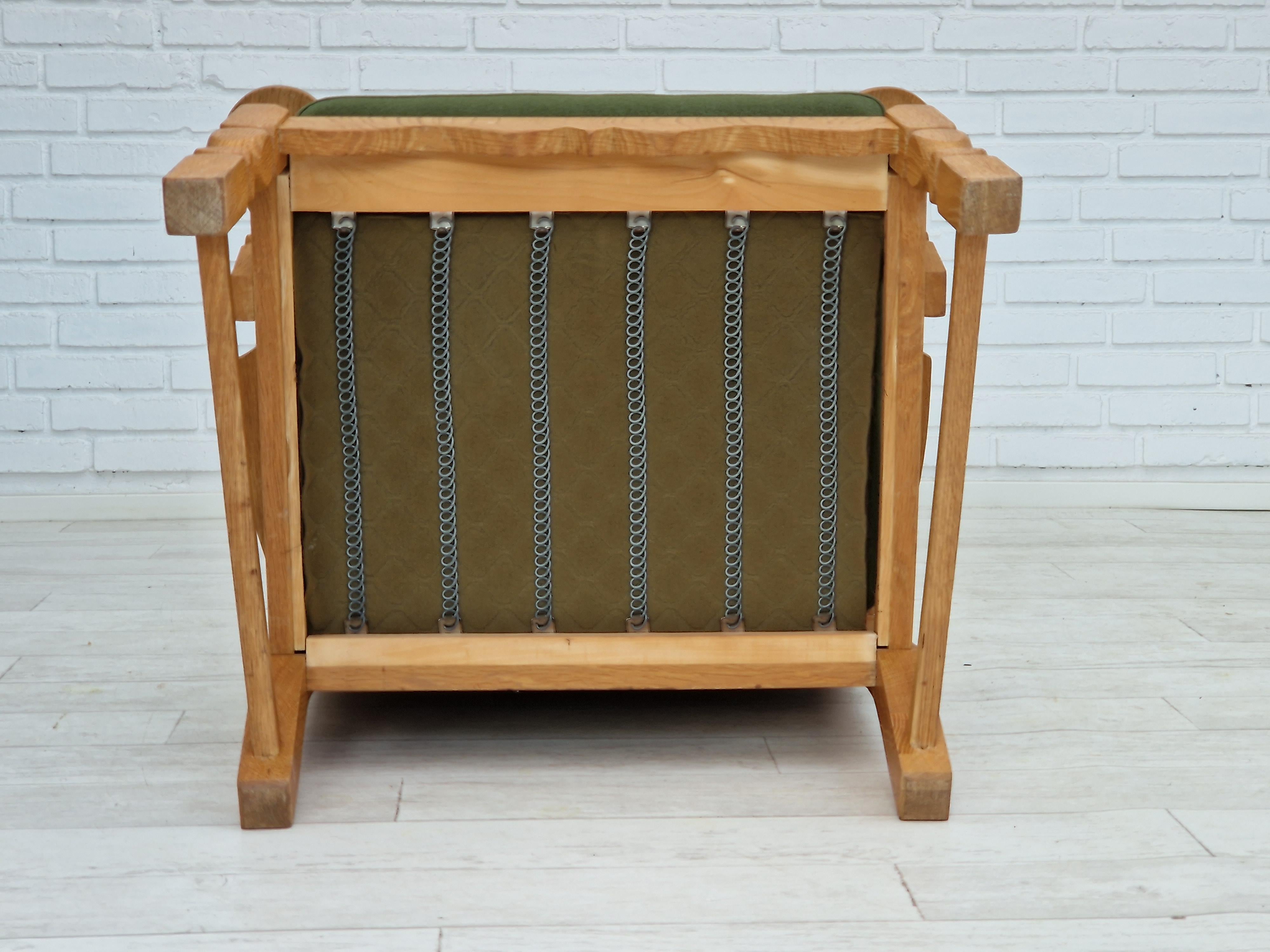 Années 60, fauteuil à dossier haut, design danois, style Henning Kjærnulf, original. en vente 4