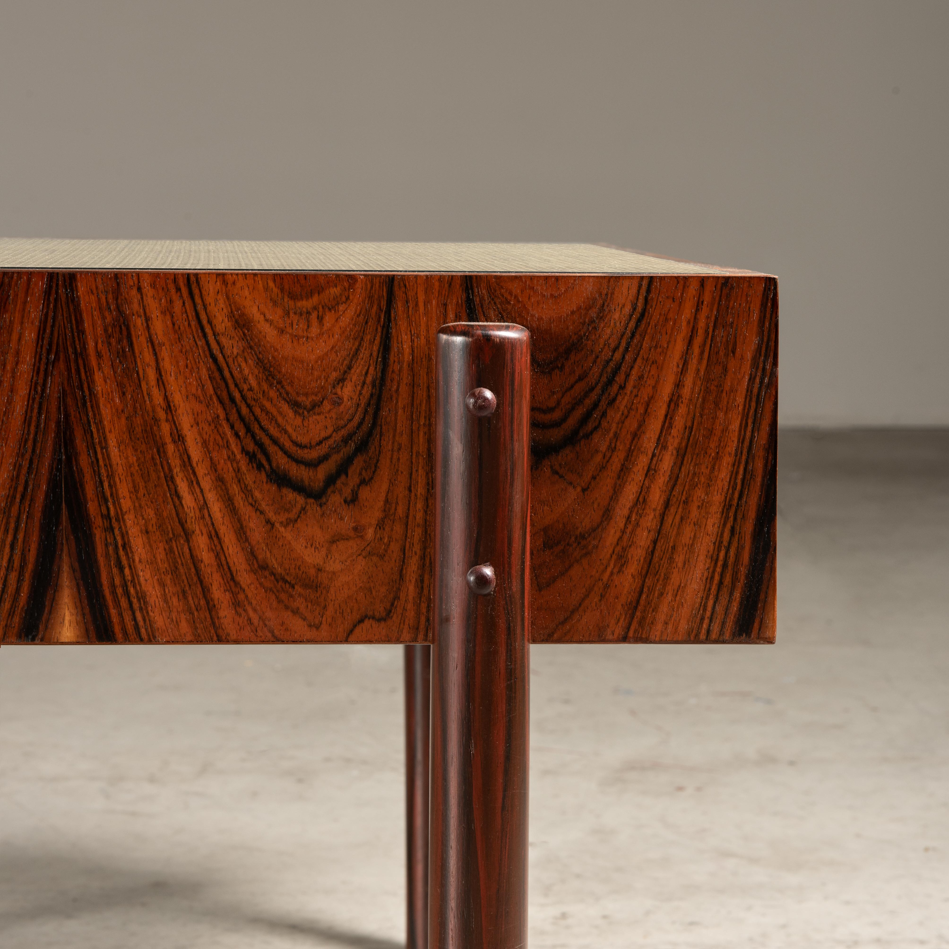 60's Inspired 'Adi' Side Table, Brazilian Modern Design  For Sale 1