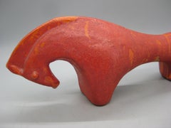60's Italian Etruscan Horse Ceramic Pottery Statue Sculpture Figure Gambone Era
