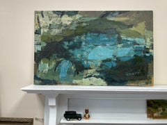 1960's ITALIAN EXPRESSIONIST ABSTRACT SIGNED OIL - PALETTE KNIFE COMPOSITION