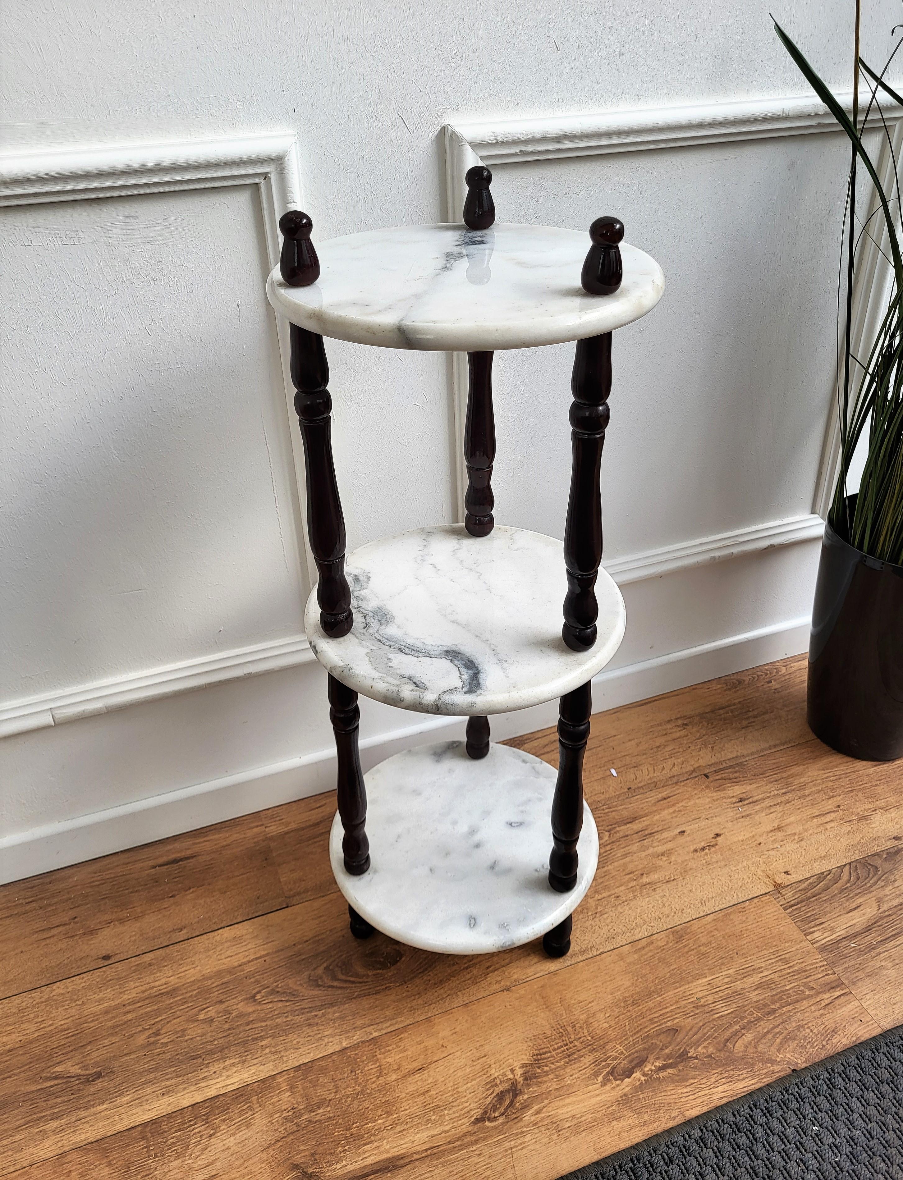 3 tier marble plant stand