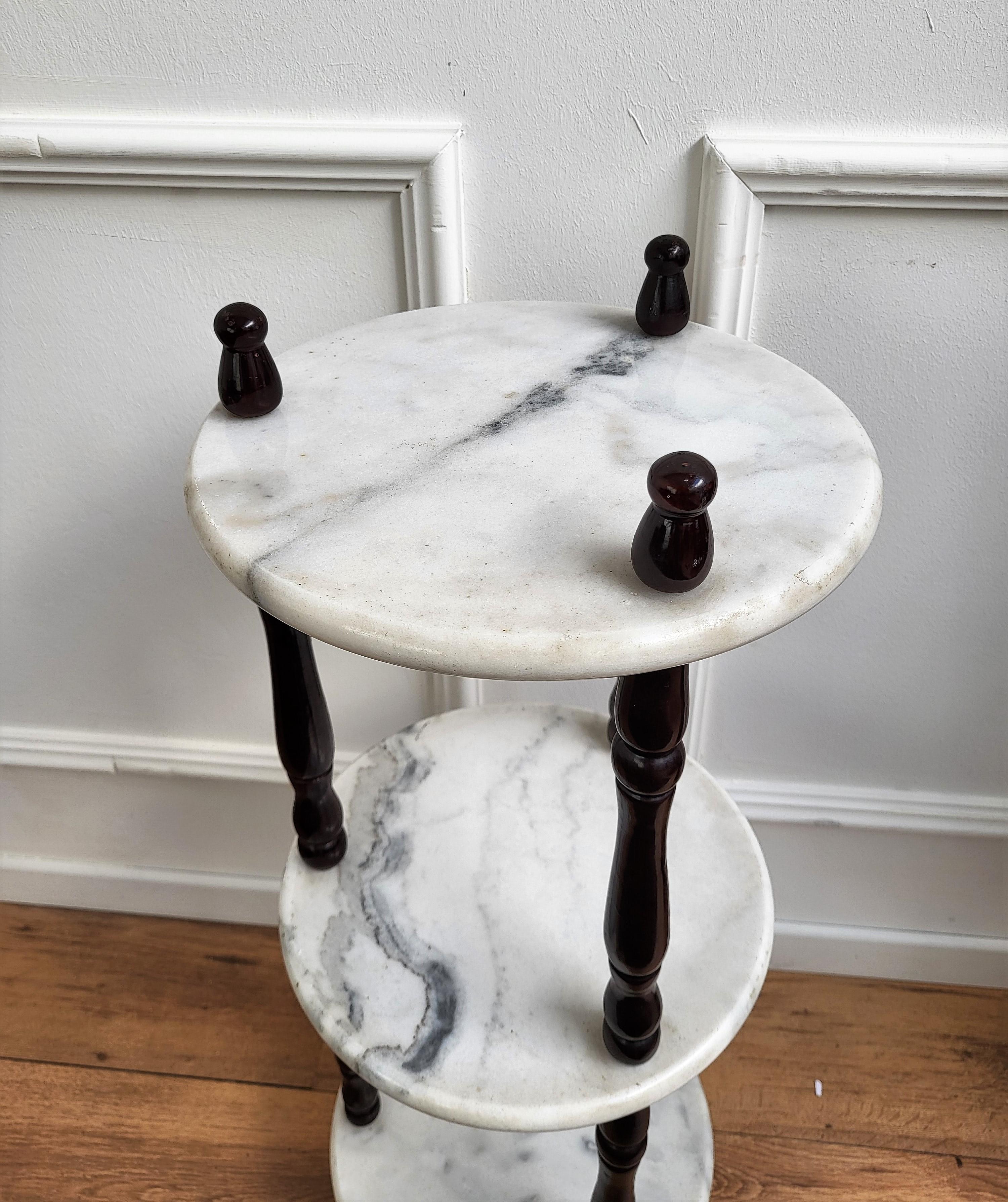 3 tier marble plant stand