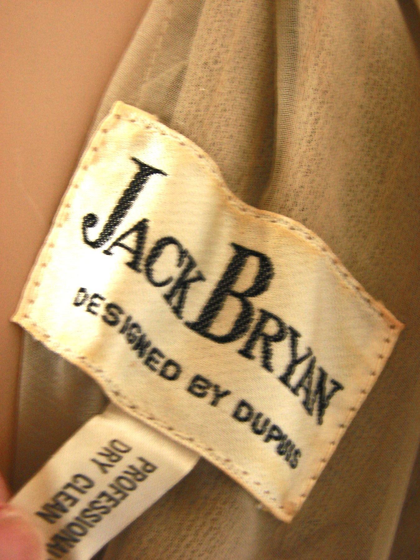 60er Jahre Jack Bryan by Dupuis Goldfarbenes langes Abendkleid mit Pailletten Formal S 5