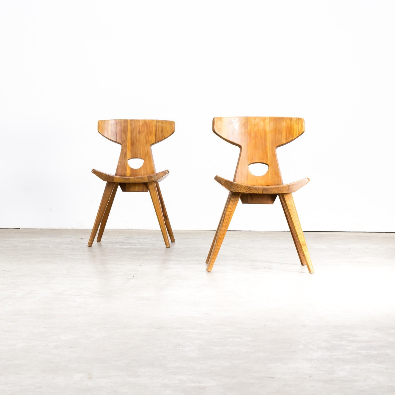 1960s Jacob Kielland-Brandt Dining Chairs for I. Christiansen Set of 2 In Good Condition In Amstelveen, Noord