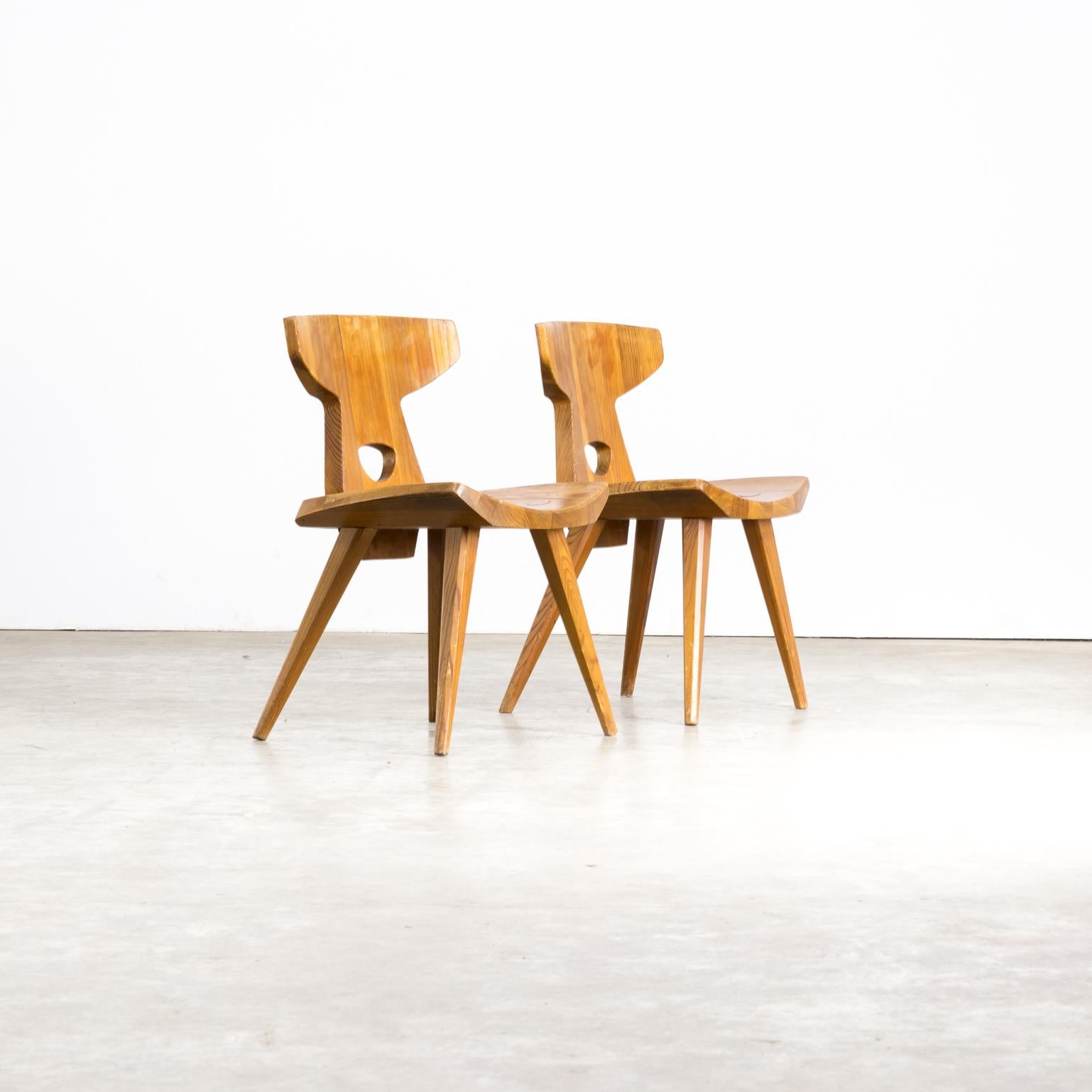 Mid-20th Century 1960s Jacob Kielland-Brandt Dining Chairs for I. Christiansen Set of 2