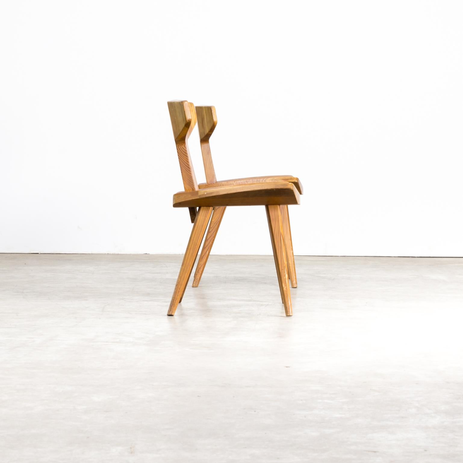 Pine 1960s Jacob Kielland-Brandt Dining Chairs for I. Christiansen Set of 2