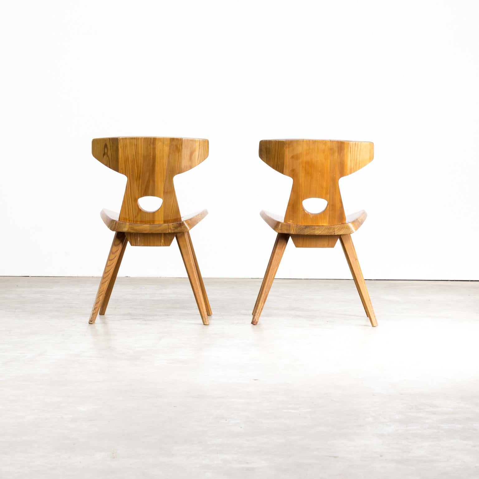 1960s Jacob Kielland-Brandt Dining Chairs for I. Christiansen Set of 2 1