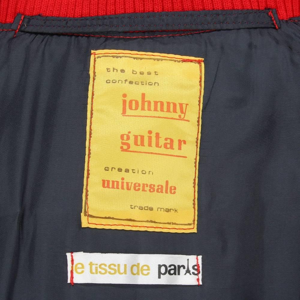 60s Johnny Guitar Checked Red Bomber Jacket For Sale 1