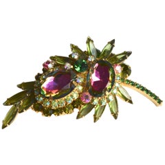 60s Juliana Watermelon Brooch