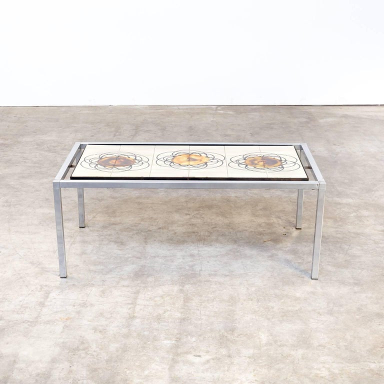 Picture of 1960s Juliette Belarti Hand-Painted Coffee Table For Sale at 1stDibs